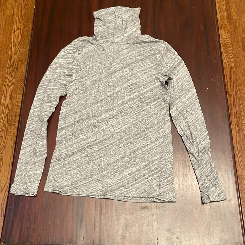 J. Crew soft light gray turtleneck style 17656 size M